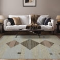 thumbnail image 2 of Superior 8 ft. x 10 ft. Light Blue Handwoven Wool and Cotton Indoor Area Rug, 2 of 8