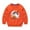 Orange, variant on Odeerbi Kids Boys Girls Halloween Ghost Crewneck Sweatshirts Fall Winter Cotton Sweatshirt Kids Kids Cute Solid Color Halloween Print Long Sleeve Sweatshirts Top Kids Clothes Orange