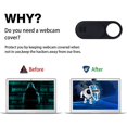thumbnail image 5 of Webcam Cover, 24-Pack Ultra Thin Design Web Camera Cover Slide for Laptop, PC, , , Computer, iPad, Pro- Black,24 x Webcam Cover,Black, 5 of 5