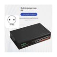 thumbnail image 2 of 6 Port POE Switch 4-PoE+2 UP-Link 100Mbps Fast Ethernet Network Home Network Hub Adapter Serie Po, 2 of 5