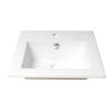 thumbnail image 3 of ALFI brand ABC801 White 17" Square Drop In Ceramic Sink with Faucet Hole, 3 of 11