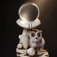 thumbnail image 5 of Halloween Owl Crystal Ball Stand Resin Plastic Base for Sphere Candle Holder Tabletop Decor 10cm, 5 of 7