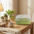 thumbnail image 4 of Hamster Cage, Transparent Habitat With Secure Locking Door, Ventilated Design For Small Pets Green 1Pc, 4 of 6