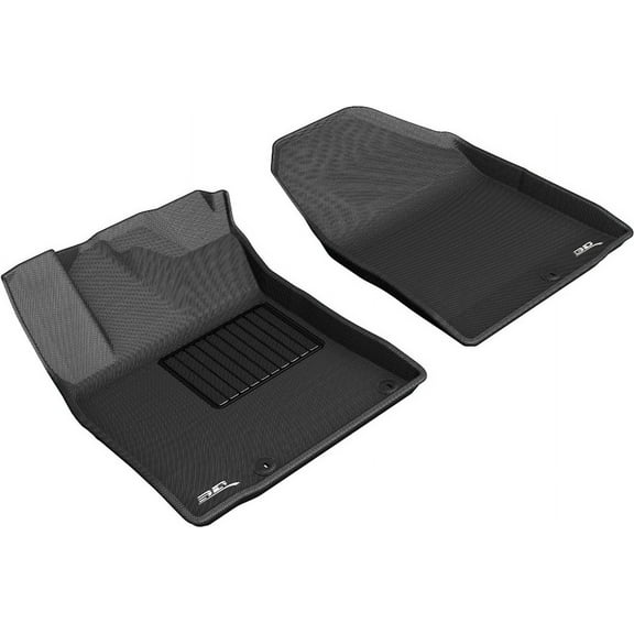 3D MAXpider Custom Fit Kagu Floor Mat (Black) Compatible with Hyundai Kona Electric 2019-2023 – R1