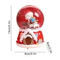 thumbnail image 3 of YingTaiLi Christmas Santa Snow Globe,Christmas Glass Snow Globes Glitter,LED Glitter Music Sonw Globes Water Snowball,for Girls Boys Kids Granddaughters Babies Birthday Gift,Musical, 3 of 6