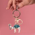 thumbnail image 3 of Nishuna Camel Keychain Rhinestone Keychain Bag Hanging Ornament Decorative Key Ring, 3 of 4