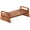 One Step, variant on Long Wooden Step Stool, 2 Steps Wood Stool with Non-Slip Pads for Kitchen high Bed for Kids, Adults and Elderly (26.8" L*20.1" W*11.8" H)