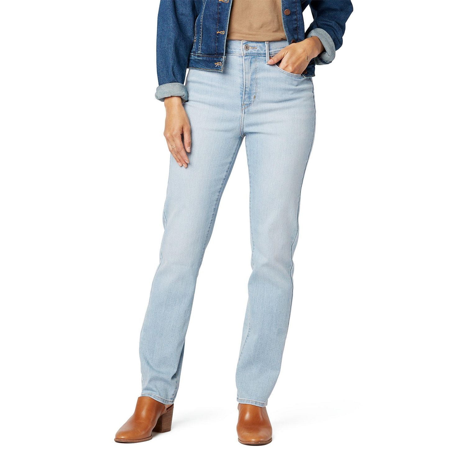 Levi Strauss Signature™ Women's High Rise Straight Jeans, Available sizes: 2 – 18