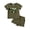 Brown, variant on Younger Tree Baby Boy Summer Clothes Letter Short Sleeve T-Shirt Shorts Outfits Set for 12-18 Months