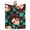 40"x30", variant on Anime Samurai Head Grid Print Flannel Throw Blanket, Soft Cozy Geometric Check Pattern Bed Blanket