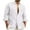 White, variant on Kaemgyyd Men's Shirts Casual Button down Solid Color Jacket Coat Winter Fashion Long Sleeve Outwear Tops with Pockets