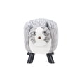 thumbnail image 5 of Curtis the Tabby Cat Children's Stool, Gray Stripe Faux Fur, 5 of 9