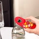 thumbnail image 5 of Abridor de botellas magnético para refrigerador | Forma de pez de dibujos animados | Abridor de cerveza y refrescos | Aleación y acero inoxidable | Recogedor de tapas incorporado | Rojo o amarillo, 5 of 7