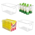 thumbnail image 1 of Contenedores de almacenamiento YIHONG de plástico transparente, paquete de 4 unidades, para cocina XL, 1 of 7