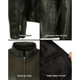 thumbnail image 5 of Gioberti Men's Sheepskin Classic Style Leather Jacket, 5 of 6