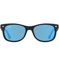 thumbnail image 2 of Ray Ban Jr Sunglasses RJ9052SF 100S/55 Matte Black/Blue 48 16 130, 2 of 3