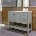 thumbnail image 2 of Tribecca 36" 2-Drawer Vanity, Grey, 2 of 7