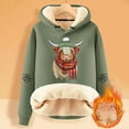 thumbnail image 2 of Womens Oversized Sweatshirts Highland Cattle Print Long Sleeve Hoodies 2025 Casual Fall Fashion Pullover Sweaters Winter Clothes, 2 of 4