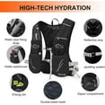 thumbnail image 4 of Hydration Vest Backpack,Lightweight Water Running Vest Pack with 1.5L Water Bladder Bag Daypack for Hiking Trail Running Cycling Race Marathon for Women Men, 4 of 6