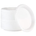 thumbnail image 1 of Assiettes Jetables en Plastique Blanc de 10 Pouces, 200 Unités, Très Grandes, 1 of 6