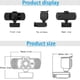 thumbnail image 2 of HD Webcam USB 2K 1440P Desktop Computer Camera with Built-in Microphone for Live Broadcast Video Calling and Streaming, 2 of 5