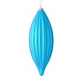 thumbnail image 1 of Vickerman M183212M 8 in. Turquoise Matte Line Finial Ornament  4 per Bag, 1 of 3