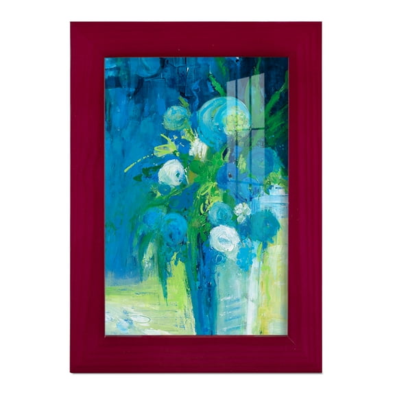 Literal Imaginings -Framed Print w/glass-Cherry Red