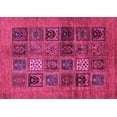thumbnail image 1 of Ahgly Company Indoor Rectangle Abstract Pink Modern Area Rugs, 8' x 12', 1 of 4