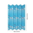 thumbnail image 3 of Weloille Ensemble de Rideau de Douche en Polyester Imperméable, 1 Rideau + 12 Crochets, Ourlet Lesté Résistant à la Moisissure et Robuste, pour Salle de Bain, Baignoire, Cabine de Douche, Décoration d'Intimité, 3 of 6