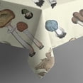 thumbnail image 5 of Colorful Mushroom Frog Black Pattern Square Tablecloth,Waterproof Square Table Cover,Wipeable Spillproof Washable Table Cover for Home Kitchen Party Decor 52"x52"(132x132cm), 5 of 6