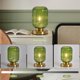 thumbnail image 4 of Lámpara de mesa Feasey Mid Century Modern Green Glass, 4 of 9