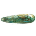 thumbnail image 4 of Red Pomegranate 1062-6 Ballad Triangle Plate, Turquoise & Brown - Set of 2, 4 of 5