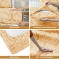 thumbnail image 5 of Lux Decor Collection Bed Sheets - 4 Piece Twin Sheets Set - 16 Inches Deep Pocket Bedding Sheets & Pillowcases - Taupe, 5 of 7