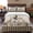 Brown, variant on Queen Size Duvet Cover 4 Piece Bedding Set Forest Deer Bear Hedgehog Bed Sheet Sets Soft Microfiber Comforter Cover with Flat Sheet 2 Pillow Shams
