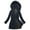 Navy, variant on JURANMO Womens Solid Color Slim Down Jacket Fleece Lined Warm Hood Winter Coat with Pockets Lightning Deals Navy M