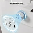 thumbnail image 6 of Smart Toilet Bidet Combo with Self-Cleaning Nozzle,Upmarket Compact Dual Flush Toilet 1/1.28 GPF,Tank less toilet with Foot Sensor Flush Night Light,Knob Control,Power Outage Flushing, 6 of 8