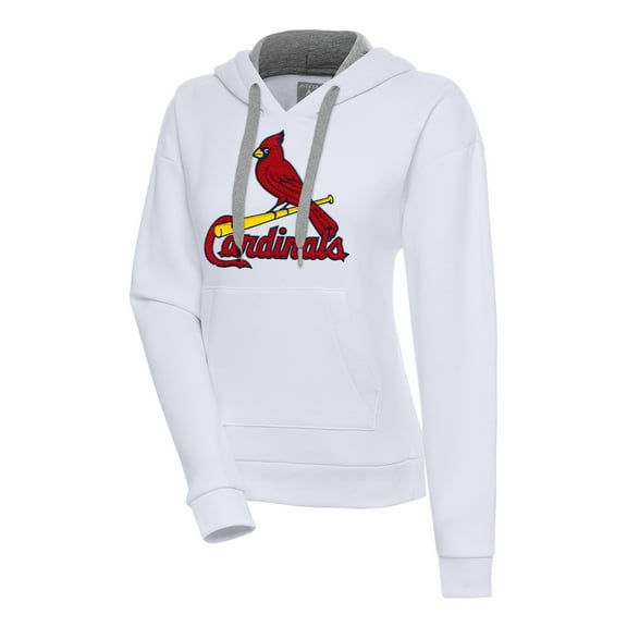 Women's Antigua  White St. Louis Cardinals Victory Pullover Hoodie