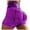 Purple#1, variant on Viikei Womens Shorts Clearance Shorts for Women Plus Size Women's Shorts Pull on Basic Slip Bike Shorts Compression Workout Leggings Yoga Shorts Pants