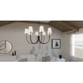 thumbnail image 3 of Quoizel Bayside 8-Light Matte Black Chandelier, 3 of 8