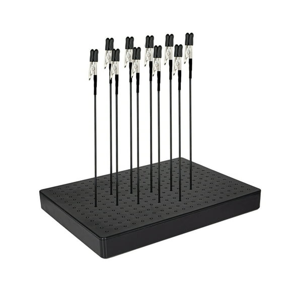 Model Painting Stand Base Holder and Bendable Alligator Clip Sticks Set