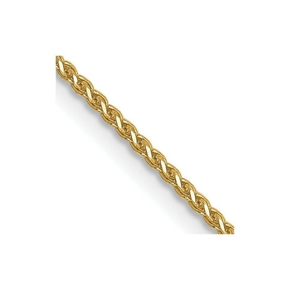 FJC Finejewelers 10k 1mm x 16 inch Bright Cut Wheat Chain Necklace