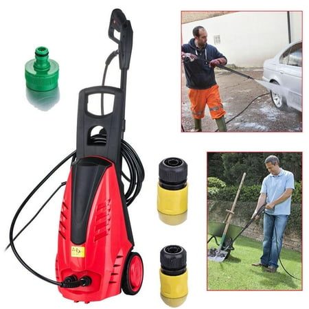 Jet Washers For Patio Ktaxon 1850PSI Heavy Duty High Pressure Washer, 1.6GPM 1800W Electric Pump Water Cleaner Motor Jet Power Sprayer for Cleaning Garden, Patio, Cars, Boats, RVs, Driveways, Decks ()