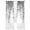 Black, variant on Eucalyptus Leaves Sheer Curtains 45 Inch Length 2 Panels Set Window Treatments, Brown Summer Botanical Weeping Rod Pocket Semi Curtains for Living Room/Bedroom/Kitchen Décor, 104"W x 45"L