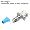 thumbnail image 3 of Uxcell Adaptateur Optique Fibre ST Mâle-SC/UPC Femelle, Adaptateur Simple Mode, ST-SC/UPC, pour Réseau, 1pcs, 3 of 6