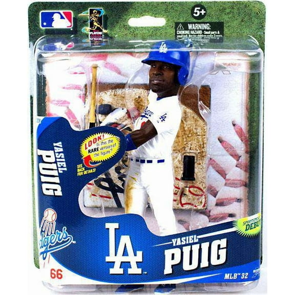 Yasiel Puig Action Figure White Uniform, Oversize Head MLB