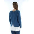 thumbnail image 2 of KENSIE $79 Womens New 1325 Blue Tunic Sweater M B+B, 2 of 2