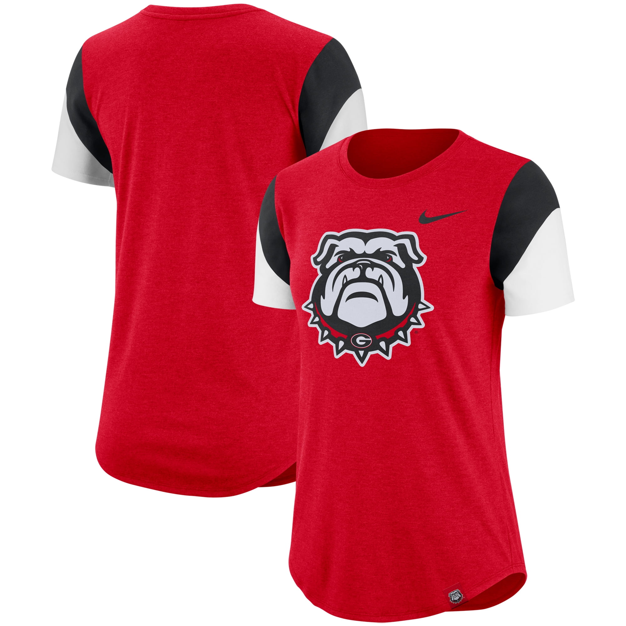 Georgia Bulldogs Nike Women's Fan Tri-Blend T-Shirt - Heathered Red - Walmart.com - Walmart.com