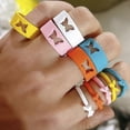thumbnail image 2 of Hollow Ring Ins Girl Vinta Ring Adjable Ring Ring Set, 2 of 5