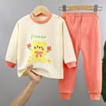 thumbnail image 2 of UAYOTSE Toddler Baby Girl Clothes 6 12 18 Months 2T 3T 4T Long Sleeve Pullover Sweatshirt Pants Spring Outfit Loungewear,Sizes 3-6 Months, 2 of 4