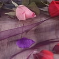 thumbnail image 2 of LEORX Elegant Purple Transparent Curtains Sheer Voile Window Screen for Home Decor, 2 of 6